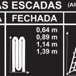 ESCADAS ARTICULADAS EM ALUMÍNIO 2×4, 3×4, 4×4 E 5×4 DEGRAUS